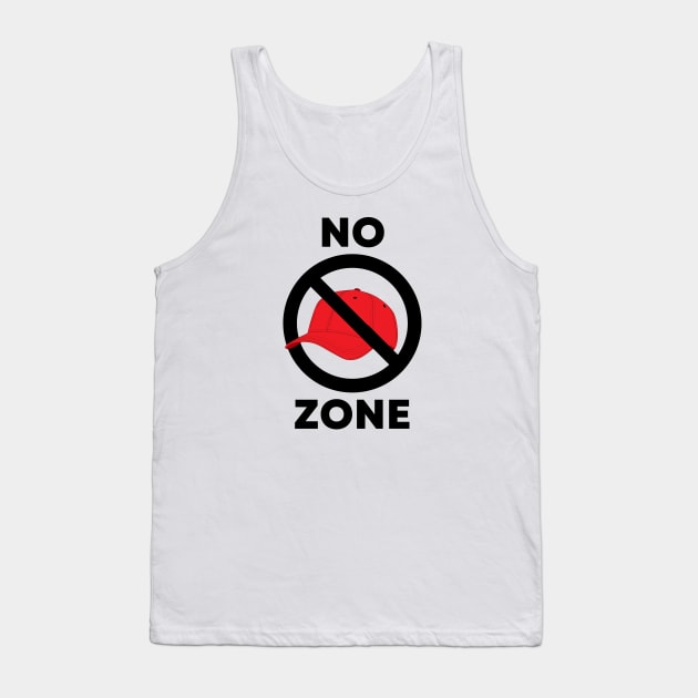 No Red Hat Zone Tank Top by TJWDraws